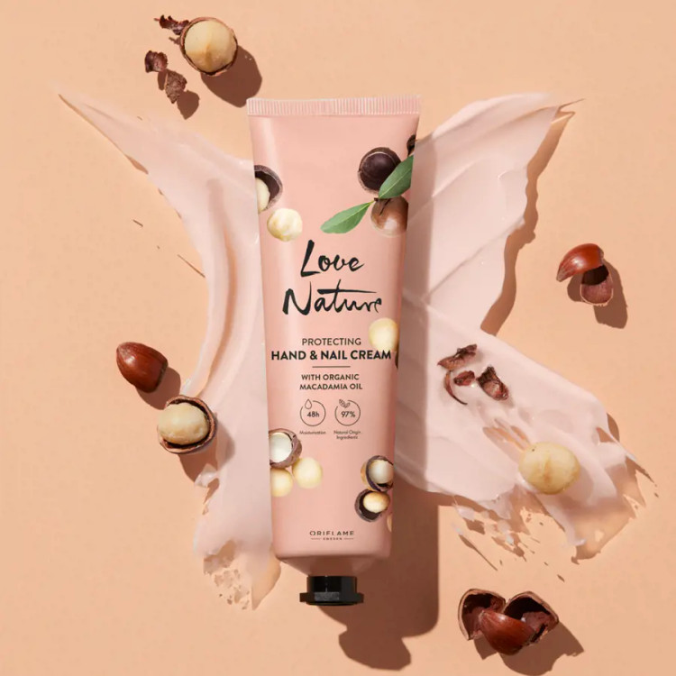 کرم محافظ دست و ناخن لاونیچر ماکادمیا
