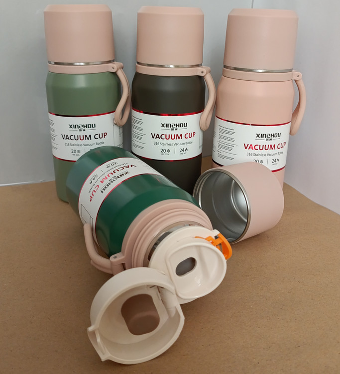 فلاسک استیل ۳۵۰ و ۵۰۰ میل با حفظ دما تا ۱۲ ساعت