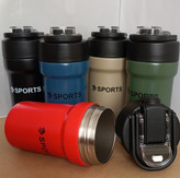 ماگ استیل دوجداره اسپورت با درب دوحالته