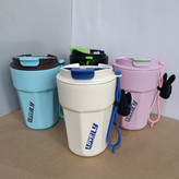 تراول ماگ استیل ۴۲۰ میل مدل YIMI با بند سیلیکونی عروسک دار