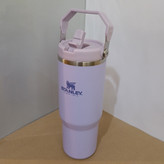 تامبلر استنلی مدل IceFlow Flip Straw ظرفیت ۸۸۷ میل با لوگوی حکشده روی بدنه