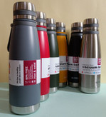 فلاسک دوجداره ضدنشت با بند سیلیکونی و صافی استیل