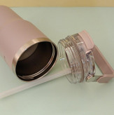 فلاسک/ماگ دوحالته استیل دوجداره دسته فلزی SITARAYURI