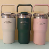 فلاسک/ماگ دوحالته استیل دوجداره دسته فلزی SITARAYURI