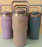 فلاسک/ماگ دوحالته استیل دوجداره دسته فلزی SITARAYURI