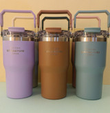 فلاسک/ماگ دوحالته استیل دوجداره دسته فلزی SITARAYURI