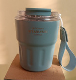 تراول ماگ استیل ۲۹۰ میل سیتارایوری با درب شفاف دوحالته نی و آساننوش