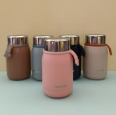 تراول ماگ مدل HSCUP در استیل طرح گل شکوفه استیل ۲۲۰ میل مدل HSCUP