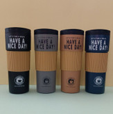 تراول ماگ ۶۰۰ میل HAVE A NICE DAY استیل 316 و روکش سیلیکونی ضدلغزش