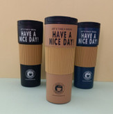 لیوان حرارتی استیل دوجداره HAVE A NICE DAY با طراحی مدرن و ظرفیت بالا