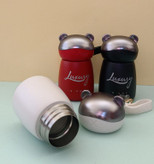 تراول ماگ خرسی نقلی 120 میل مدل U-CUP با بدنه استیل دوجداره و بند سیلیکونی همرنگ بدنه