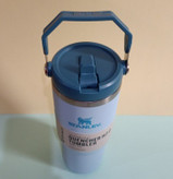 تامبلر استنلی مدل IceFlow Flip Straw ظرفیت ۸۸۷ میل با لوگوی حکشده روی بدنه