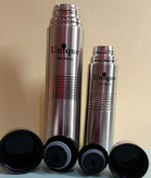 فلاسک فنجانی Unique با درپیچی ضدنشت و کاور چرمی