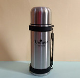 فلاسک استیل دوجداره یونیک 1200 میل با درب فنجانی و بند دوشی