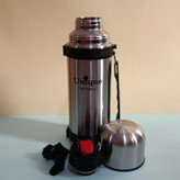 فلاسک استیل دوجداره یونیک 1200 میل با درب فنجانی و بند دوشی