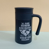 ماگ استیل ارتشی کوچک با صافی استیل و دسته لیوانی