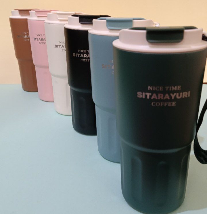 تراول ماگ استیل ۶۰۰ میل سیتارایوری با درب مات ضدنشت