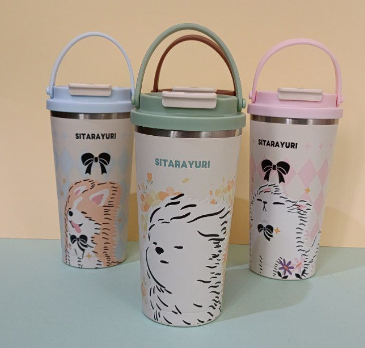 تراول ماگ عروسکی سیتارایوری استیل دوجداره با در پیچی مات