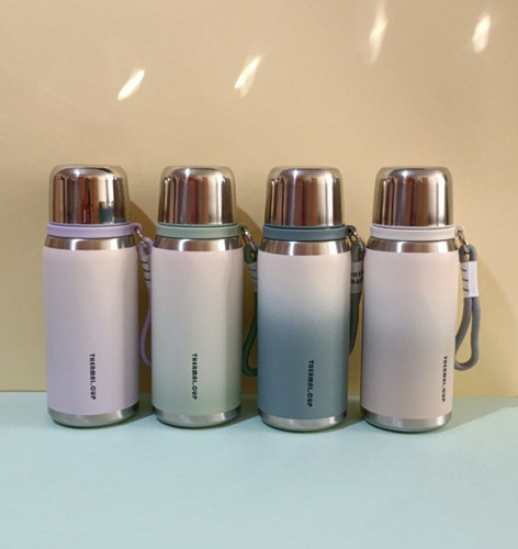 استیل ۳۱۶ وکیوم ۶۰۰ میل با درب دکمهای و صافی داخلی