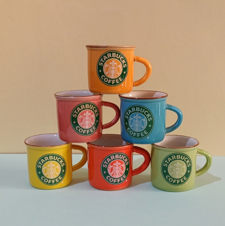 لیوان قهوه سرامیکی استارباکس رنگی